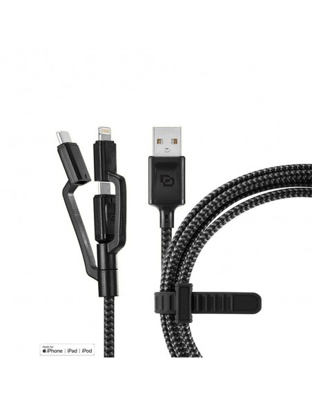 Cable 3-en-1  1.5 Mt  Rugged Dusted