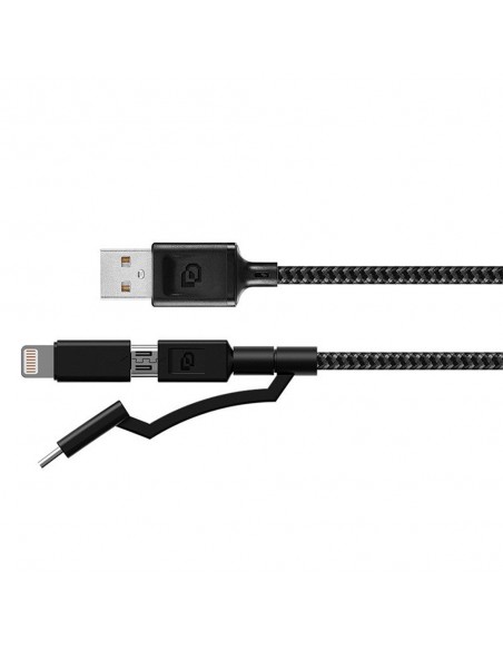 Cable 3-en-1  1.5 Mt  Rugged Dusted
