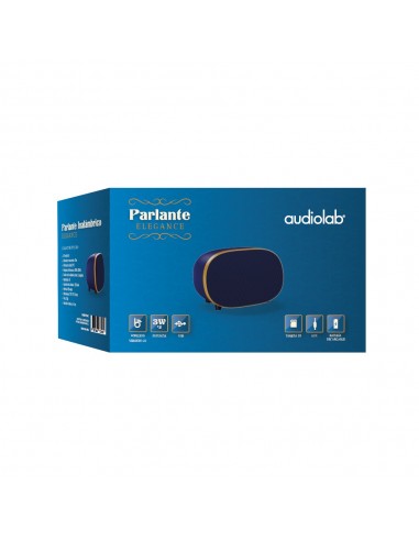 PARLANTE RETRO ELEGANCE BT SPEAKER AZUL  3W X2...