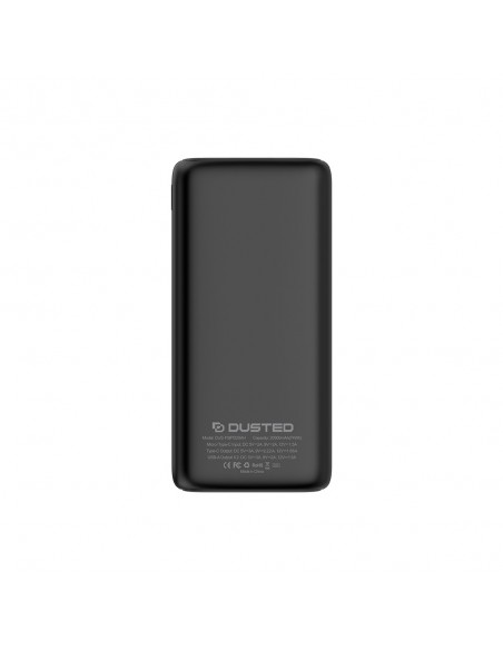 BATERÍA EXTERNA DUSTED CARGA RÁPIDA 20W 20.000 mAh NEGRO