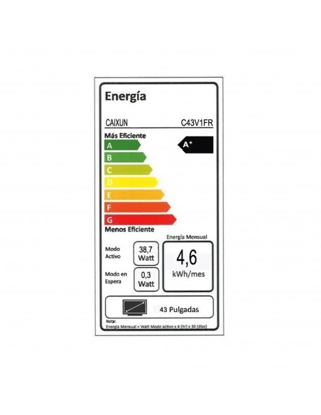 Smart TV 43” FHD ROKU CAIXUN