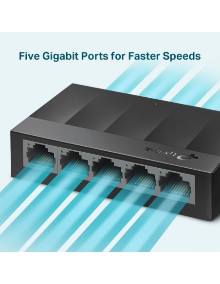 Switch LS1005G de escritorio de 5 puertos a 10/100 / 1000Mbps tplink