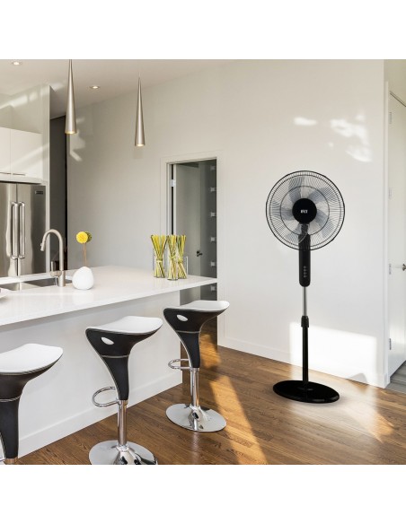 Ventilador 16" Pedestal Negro