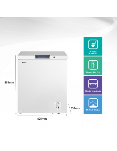 freezer 144L Directo Dual Hisense
