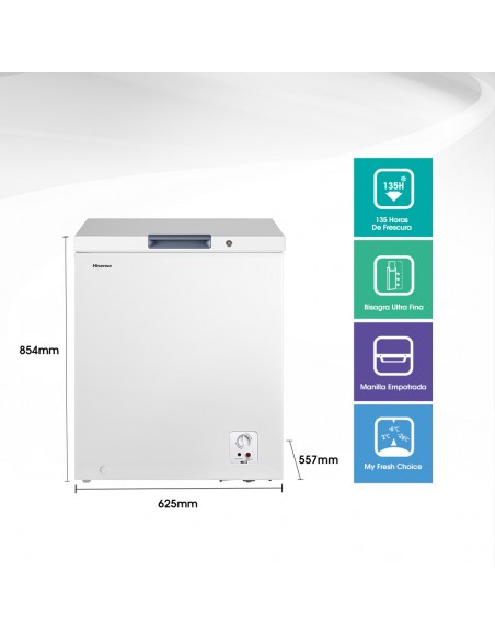 freezer 144L Directo Dual Hisense