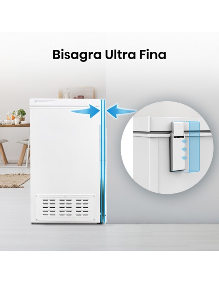 Freezer 199L horizontal frío Directo Dual Hisense