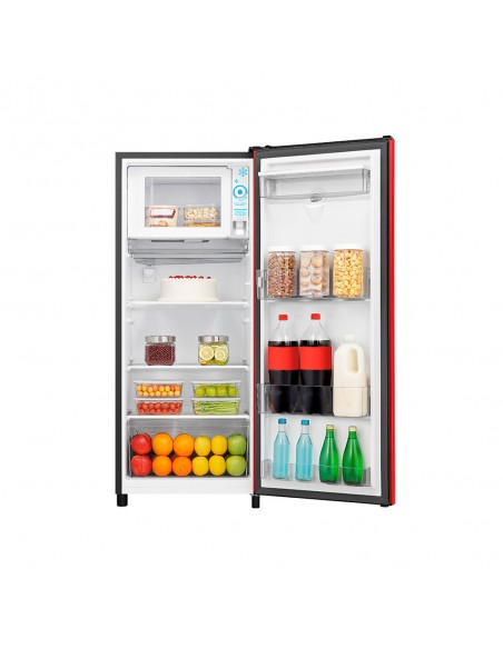 Refrigerador HRO179RD Single Door frost 177Lt Rojo Hisense