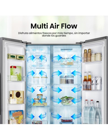 Refrigerador RC56WS Side by Side no frost 428L...