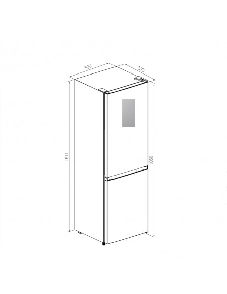 refrigerador RD39WC Bottom Freezer no frost 300L Hisense