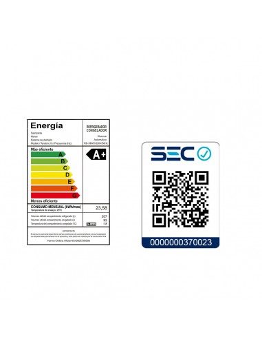 refrigerador RD39WC Bottom Freezer no frost...