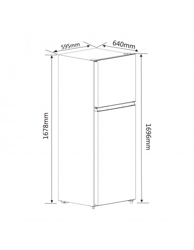 Refrigerador RD42WR Top mount no frost 324L...