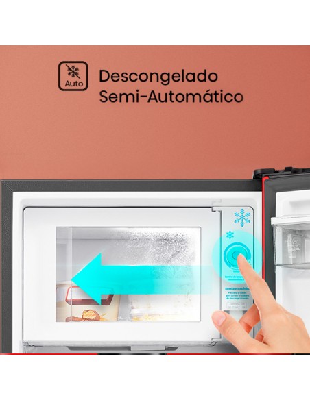 Refrigerador HRO179RD Single Door frost 177Lt Rojo Hisense