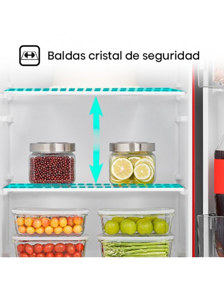 Refrigerador HRO179RD Single Door frost 177Lt Rojo Hisense