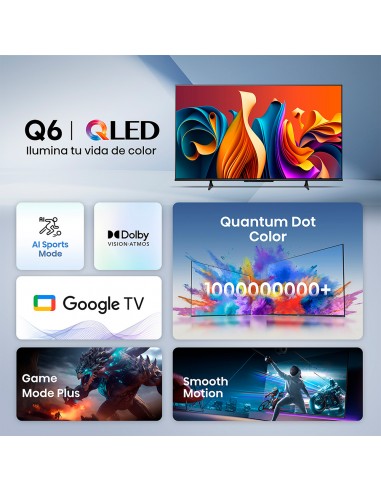 Smart TV QLED 4K UHD 50" Q6N Hisense