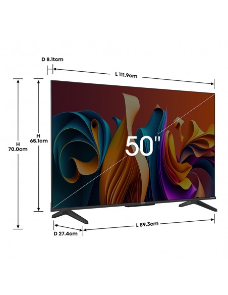 Smart TV QLED 4K UHD 50" Q6N Hisense