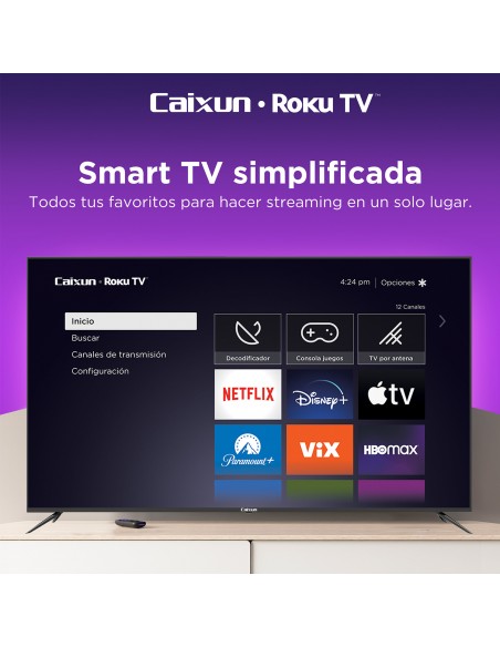 Smart TV 40” HD ROKU CAIXUN