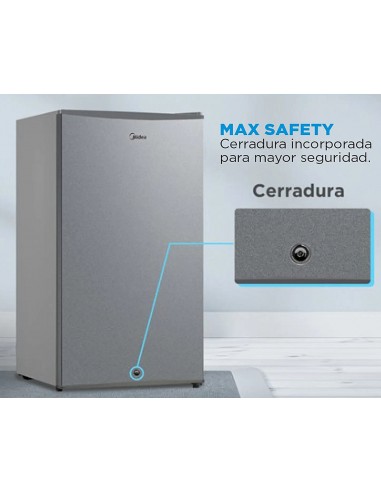 Frigobar MDRD142FGE50 Silver MIDEA