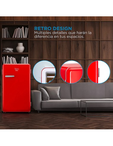 Frigobar MDRD142FGE13 RED MIDEA