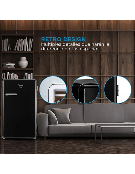 Frigobar MDRD142FGE30 BLACK MIDEA