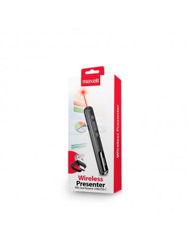 Presentador Laser Dual Dongle USB-A/USB-C Maxell