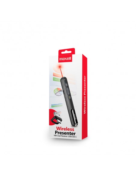 Presentador Laser Dual Dongle USB-A/USB-C Maxell