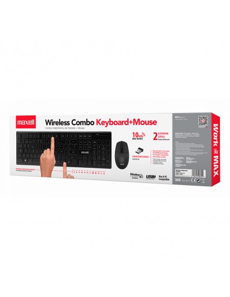 Combo Teclado y Mouse inálambrico WKBC-200 Maxell