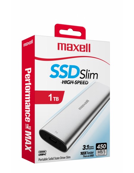 Disco Duro Solido Ssd Maxell Externo 1TB 3.1 USB TIPO C