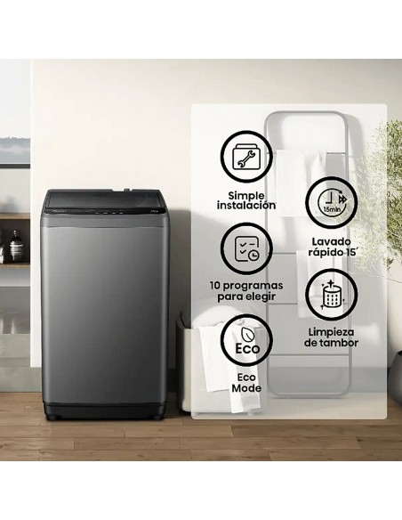 Lavadora WT1D1030UT 10K Carga Superior Hisense