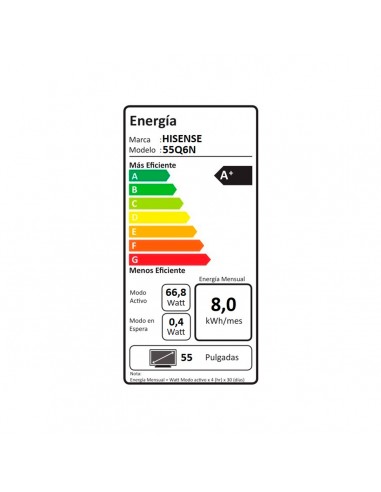 Smart TV QLED 4K UHD 55" Hisense