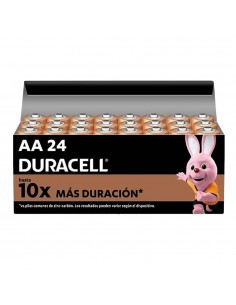 Pack 24 pilas Duracell AA alcalina en caja
