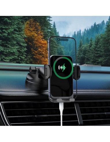 Cargador inalámbrico Robot Dusted para auto