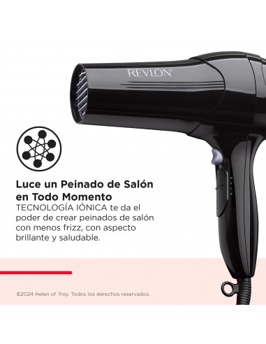 Secador Negro Control Frizz Revlon