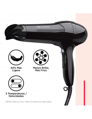 Secador Negro Control Frizz Revlon