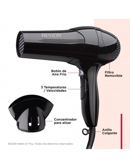 Secador Negro Control Frizz Revlon