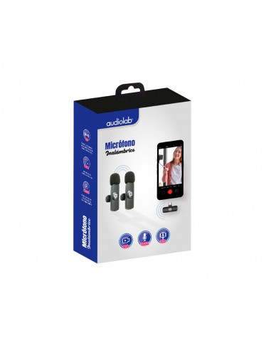 Micrófono inalambrico de solapa Audiolab